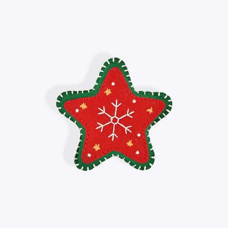 HUFT Christmas Starstruck Dog Collar Insert (Red and Green)