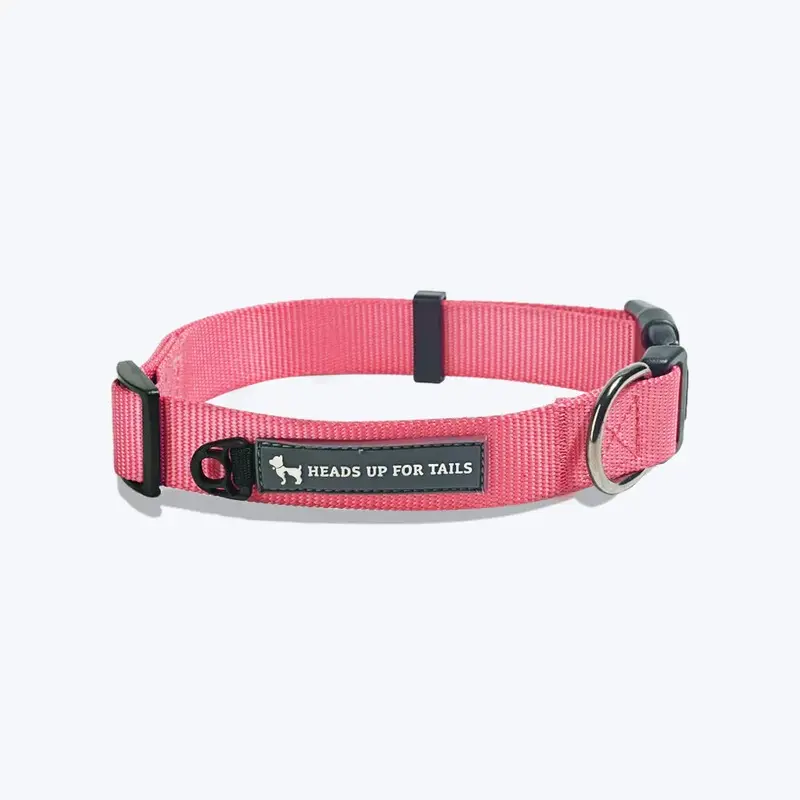 HUFT Essentials Nylon Puppy Collar - XS - Dark Pink