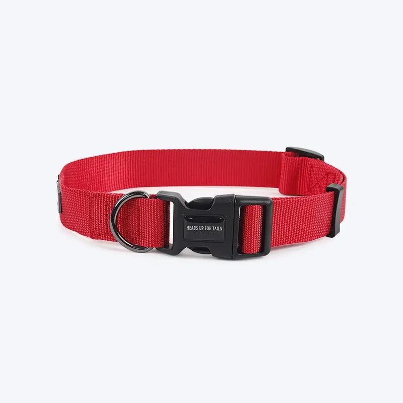 HUFT Essentials Nylon Puppy Collar - XS - Red