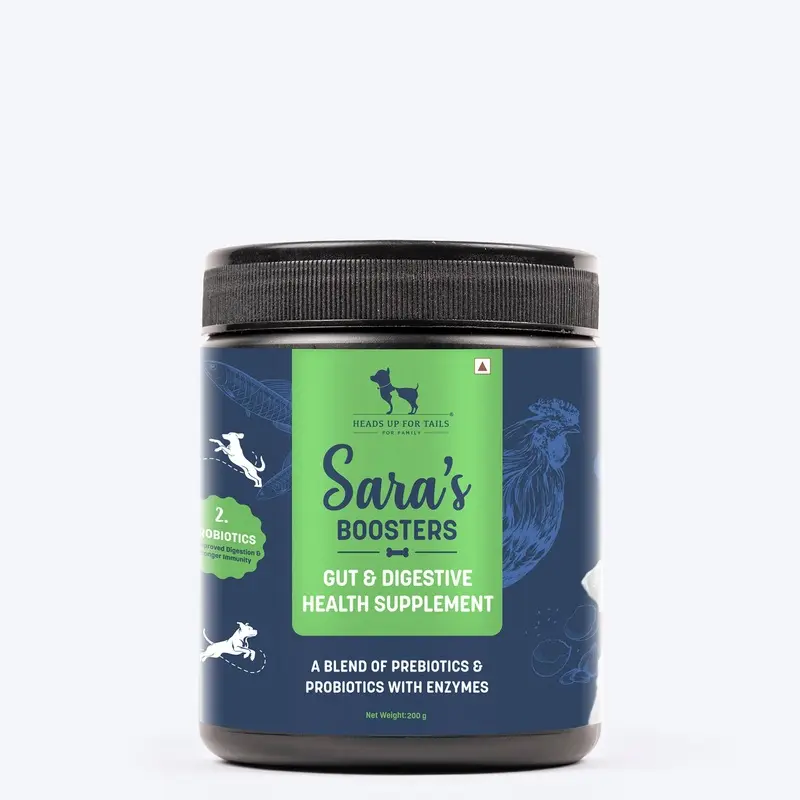 Saras Boosters Gut & Digestive Health Supplement For Dog - 200 gm
