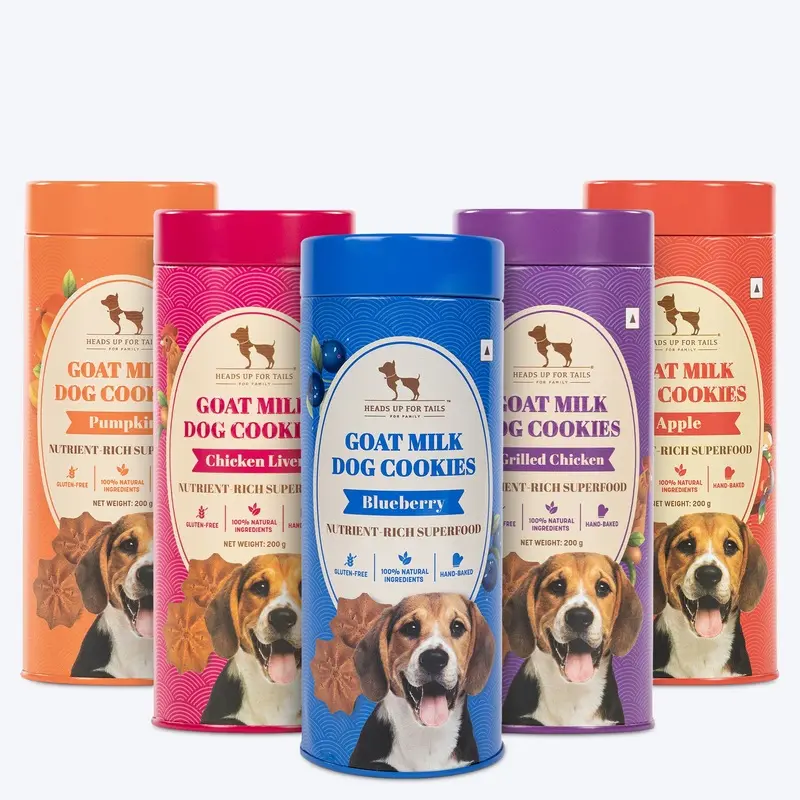 Huft Goat Milk Dog Cookies With All Flavours Combo