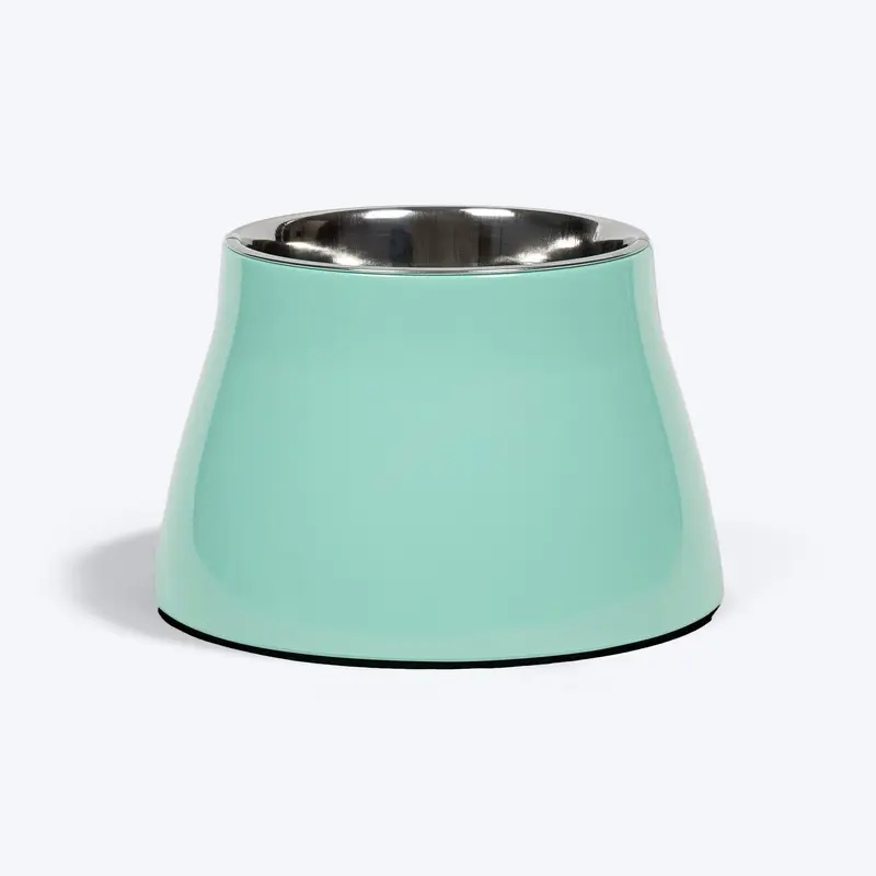 HUFT Breezy Basics Elevated Bowl For Dog - Pastel Green