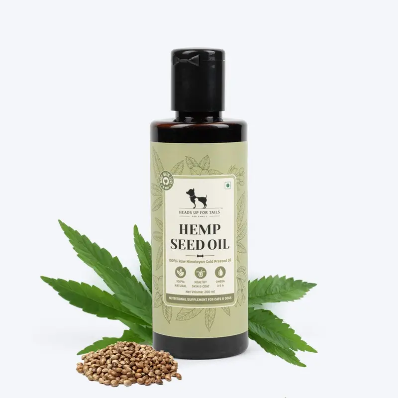 HUFT Cold Pressed Hemp Seed Oil For Dogs and Cats - 200 ml