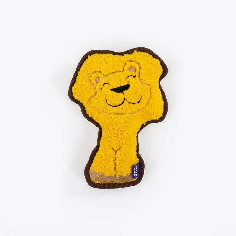Dash Dog Wild Lion Comfort Dog Toy - Yellow