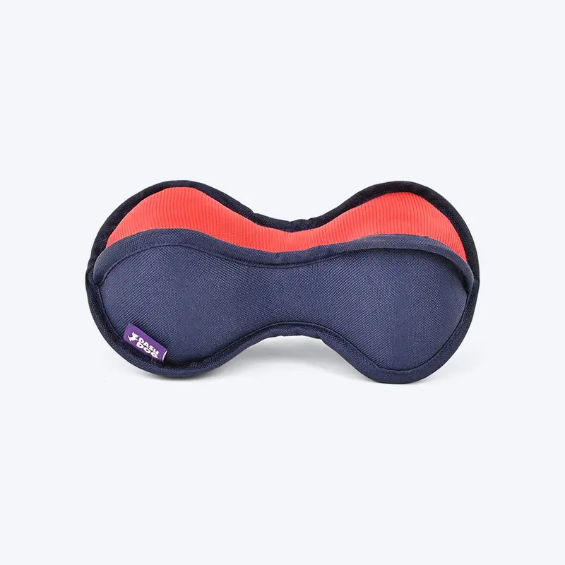 Dash Dog Zigzag Boulder Fetch Dog Toy - Navy/Red