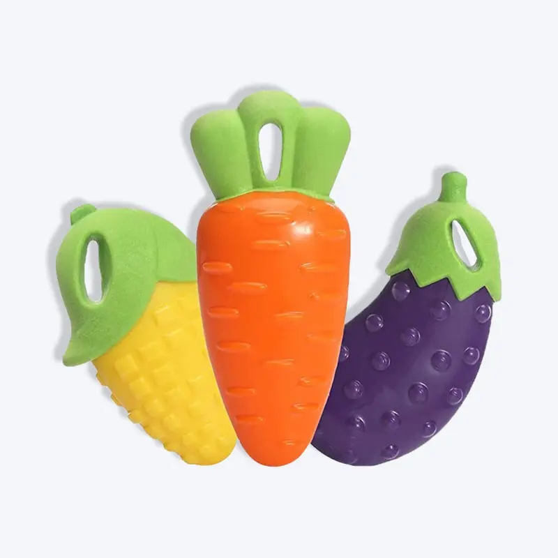 FOFOS Veggie Bites Chew Dog Toy - Assorted - 3 pcs
