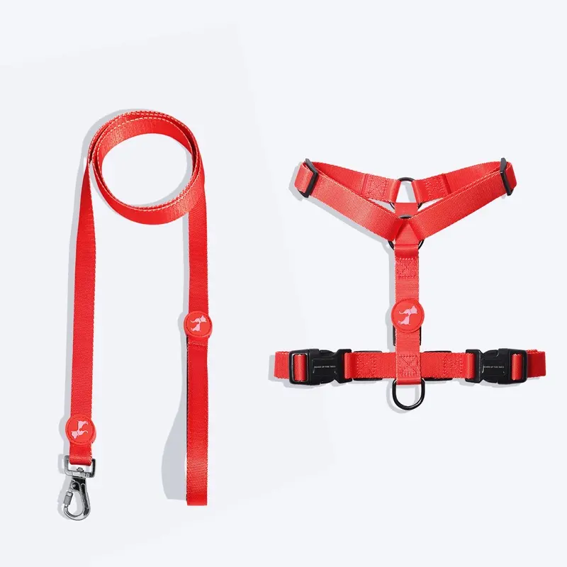 HUFT Classic H Harness And Leash Set For Dogs - Red