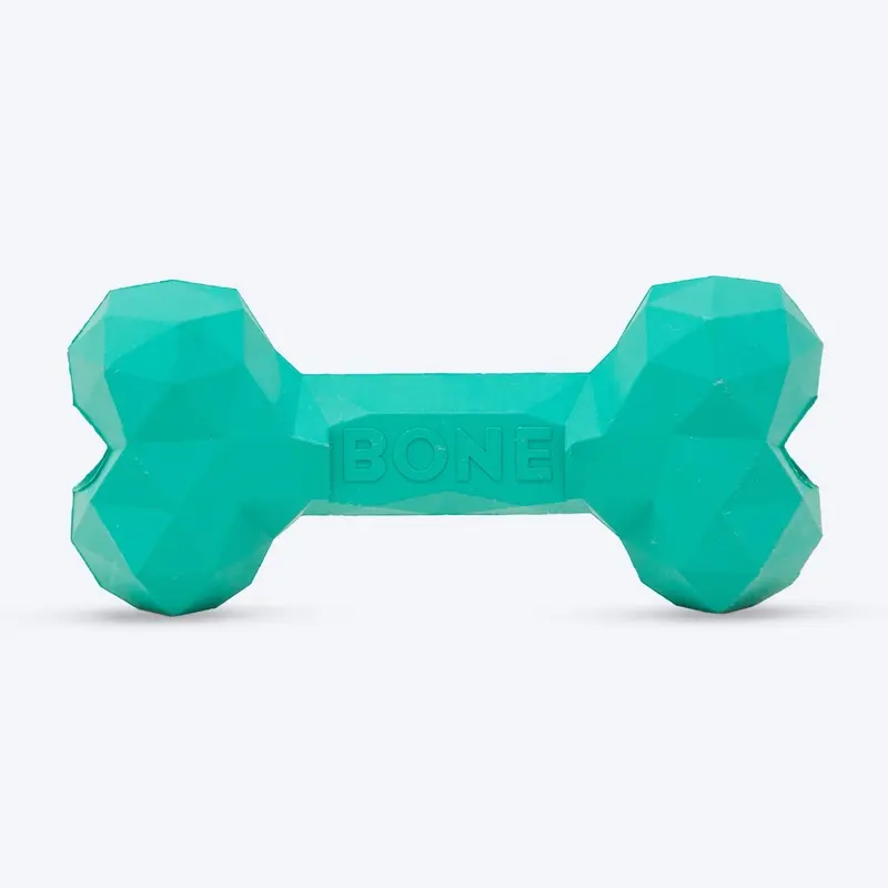 Barkbutler Chu The Bone Squeaky Chew Toy For Dog - Green - L
