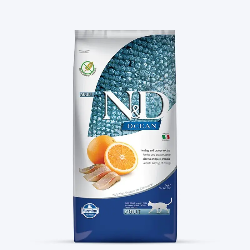 Farmina N&D Herring & Orange Grain Free Ocean Dry Cat Food