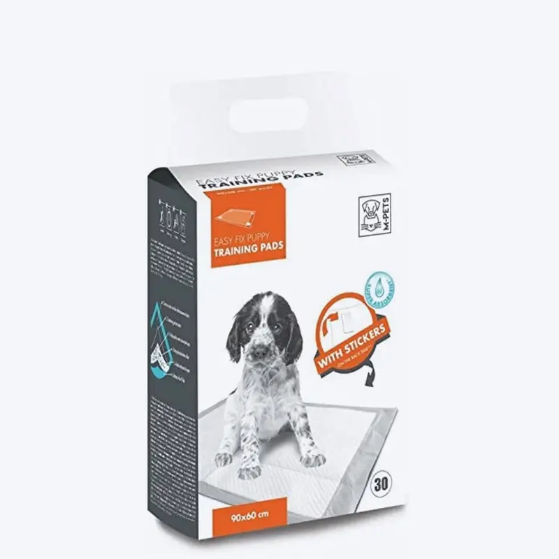 M-Pets Puppy Training Pads - Easy Fix Pads with Stickers (30 Pcs)