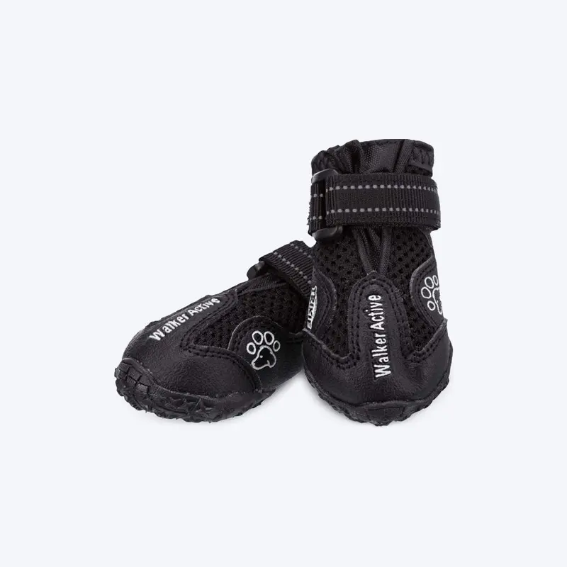 Trixie Walker Active Protective Boots For Dogs - Black - ( 2 Boots Covers 2 Paws Only)