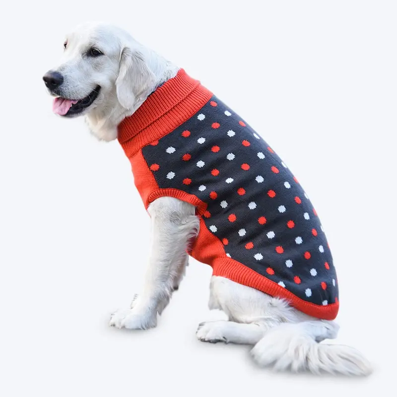 HUFT Polka Dog Sweater - Dotted Dark Grey