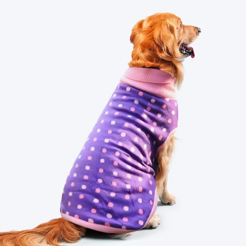 HUFT Polka Dog Sweater - Dotted Purple