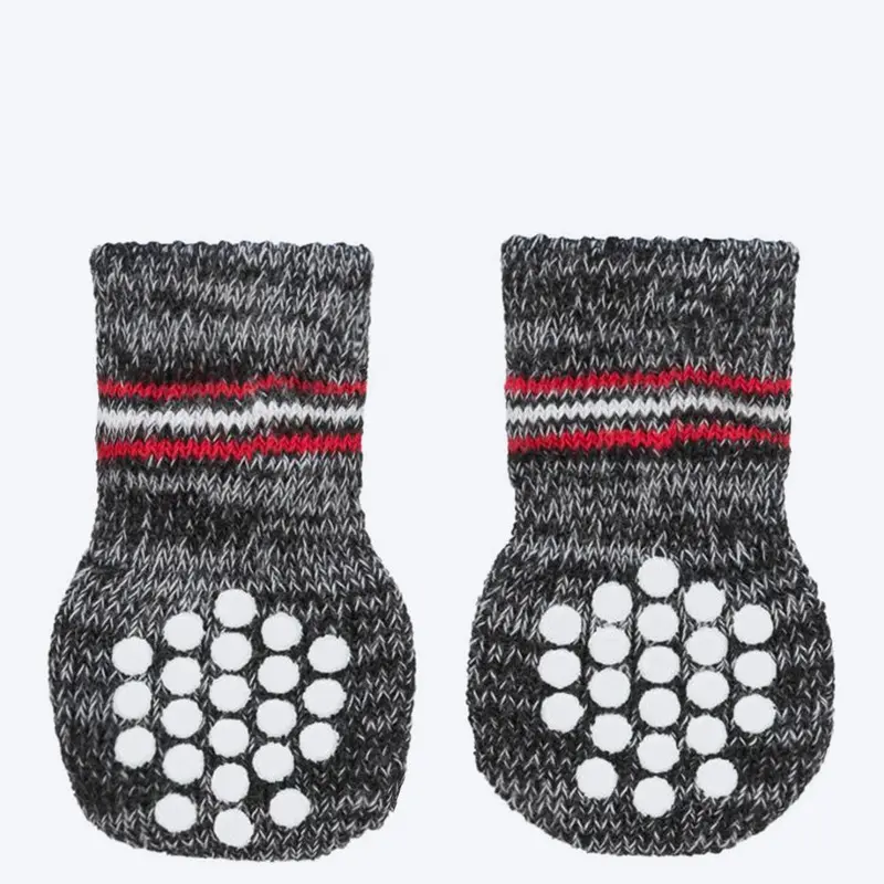Trixie Non-Slip Socks for Dogs - Grey - 1 Pair (2 socks Covers 2 Paws Only)