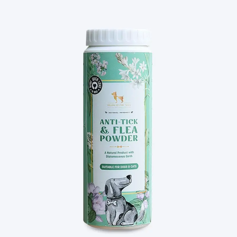 HUFT Natural Anti Tick and Flea Powder for Dogs & Cats - 100 g