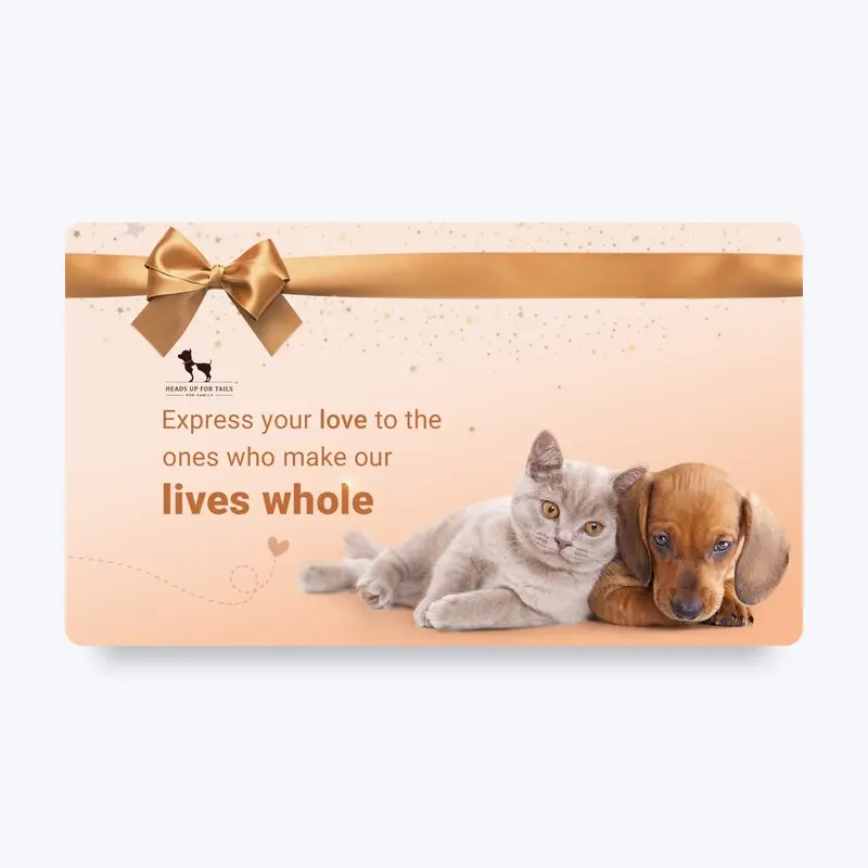 HUFT Puppy And Kitten Gift Card For Pet Parents