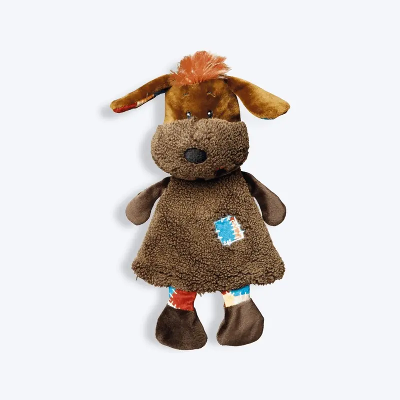 Trixie Dog Shape With Sound Plush Toy For Dog - Brown - 28 cm