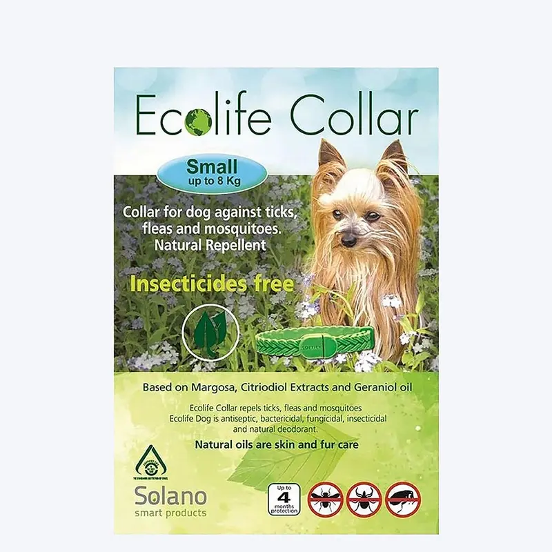 Ecolife Tick & Flea Collar for Small Dogs (Up to 8 kg)