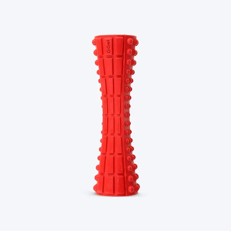 GiGwi Extra Durable Johnny Stick (Solid) Dog Chew Toy - Red