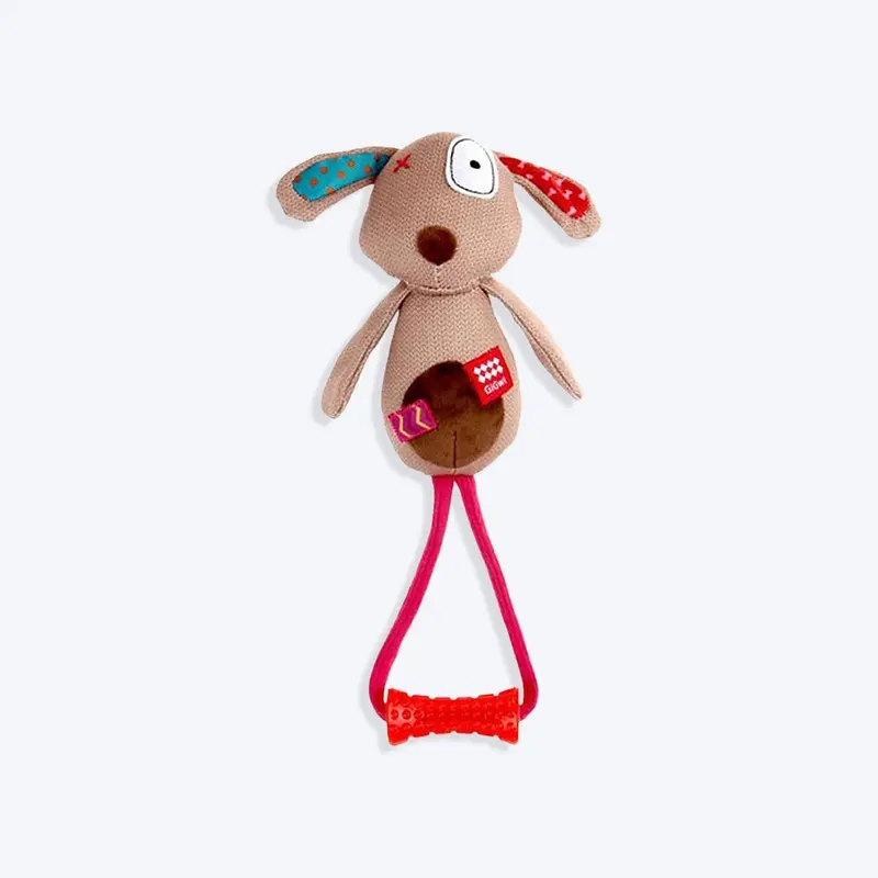 GiGwi Friendz Dog Plush Toy - Dog (with TPR Johnny Stick)
