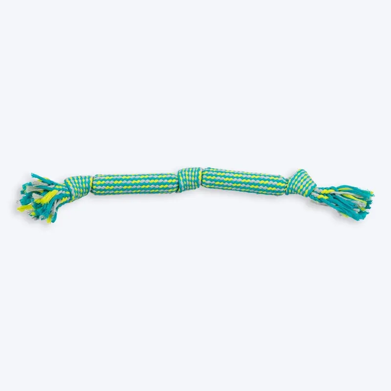 Trixie Playing Rope With Sound Dog Toy - Blue - 48 cm
