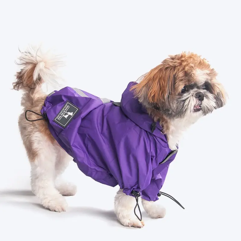 HUFT Drizzle Buddy Dog Raincoat - Purple