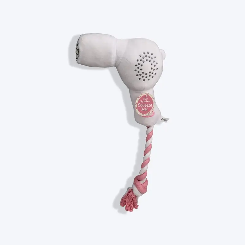 Black+Decker Hair Blower With Sound Plush Toy For Dog - Pink & White