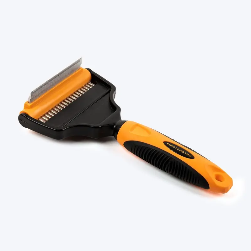 HUFT Deshedder with Rake for Dogs - Orange