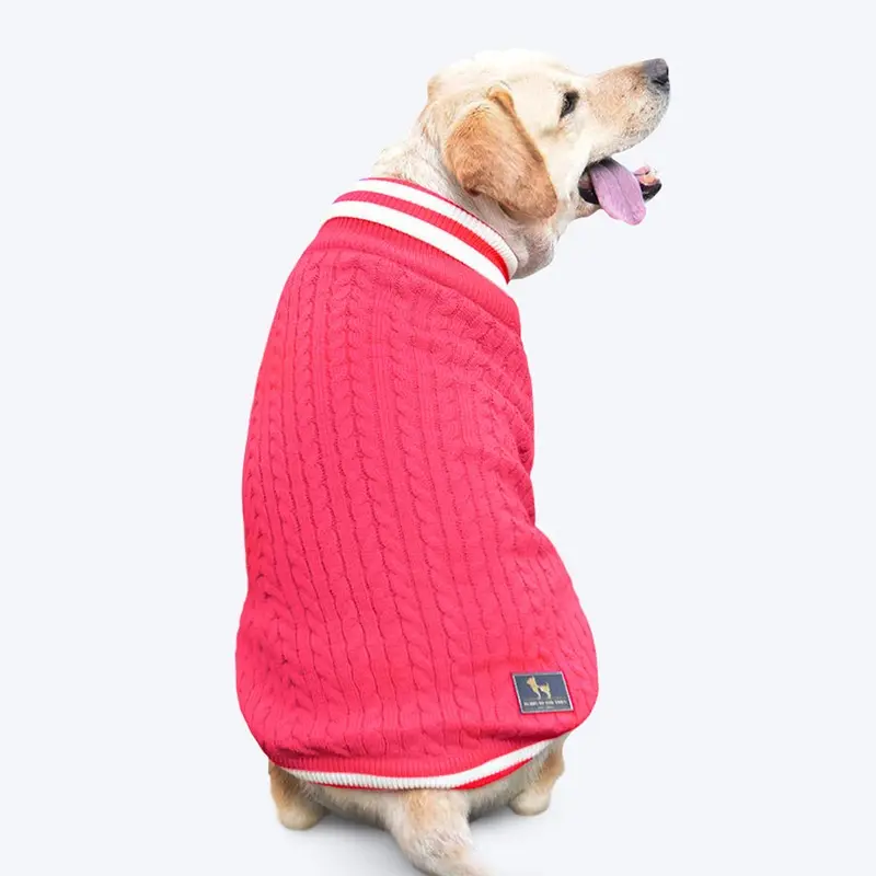 HUFT Fuzzy Buddy Dog Sweater - Pink