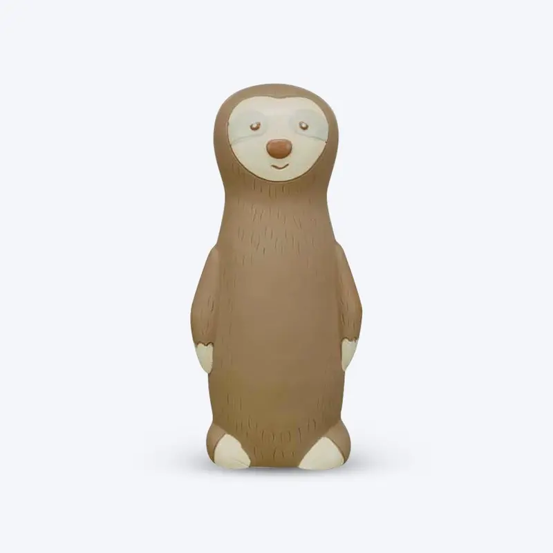 Trixie Sloth With Pet Bottle Inside Latex Squeaky Dog Toy - Grey - 20 cm