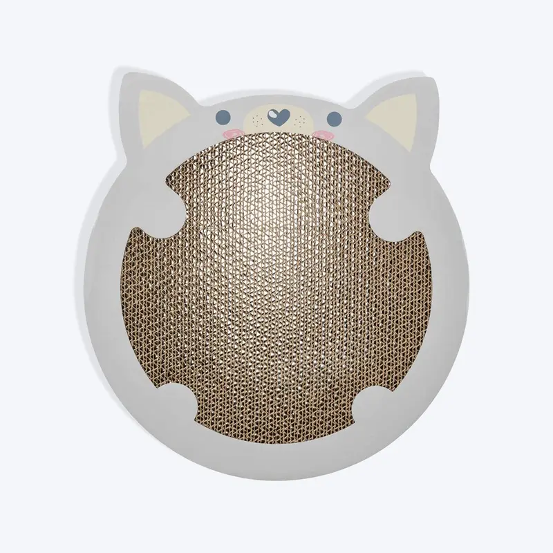 Trixie Hamster Junior Scratching Cardboard With Catnip Cat Scratcher - Light Grey