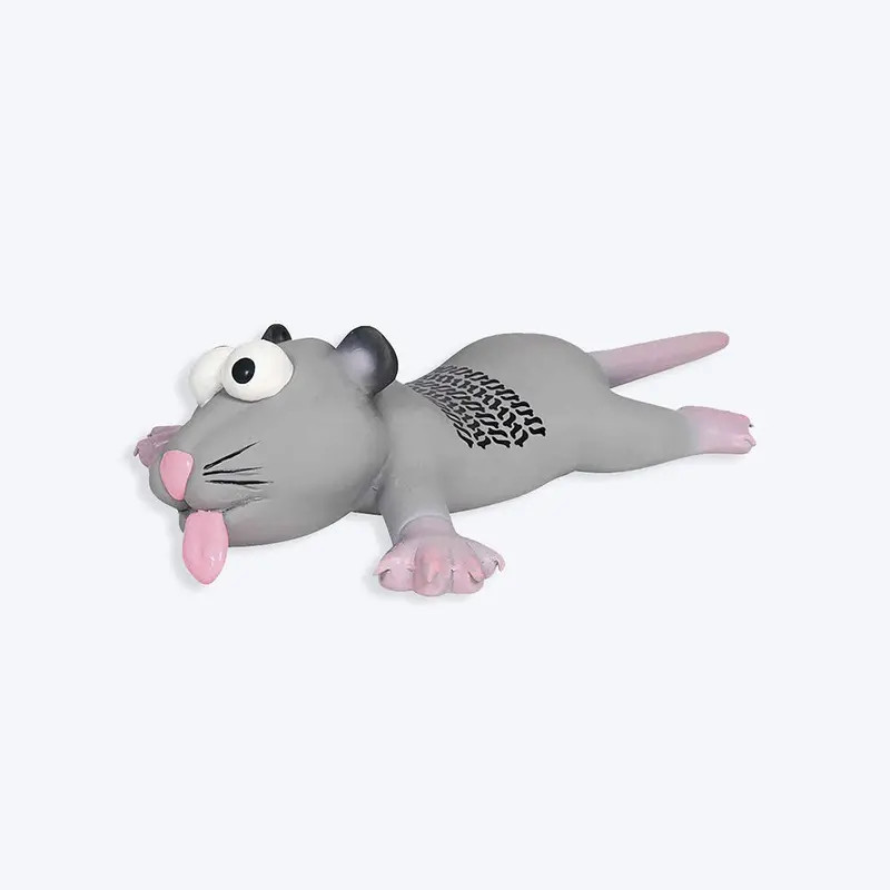 Trixie Rat or Mouse Latex Dog Squeaker Toy - 22 cm - Assorted