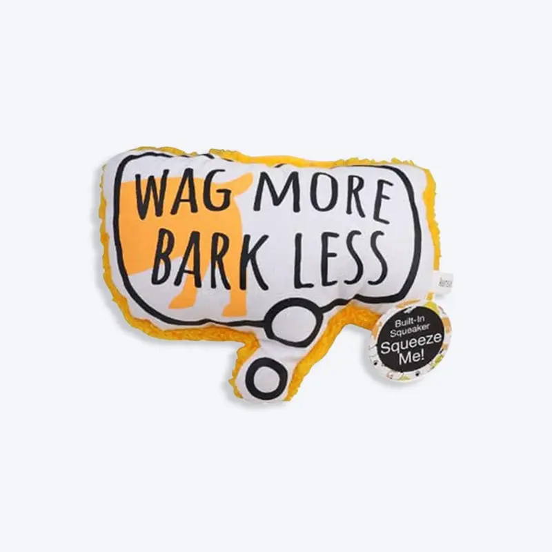 Black+Decker Wag More Bark Less With Sound Chew Dog Toy - White & Yellow
