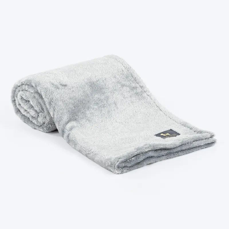 HUFT Furry Wrap Blanket For Dog & Cat - Light Grey