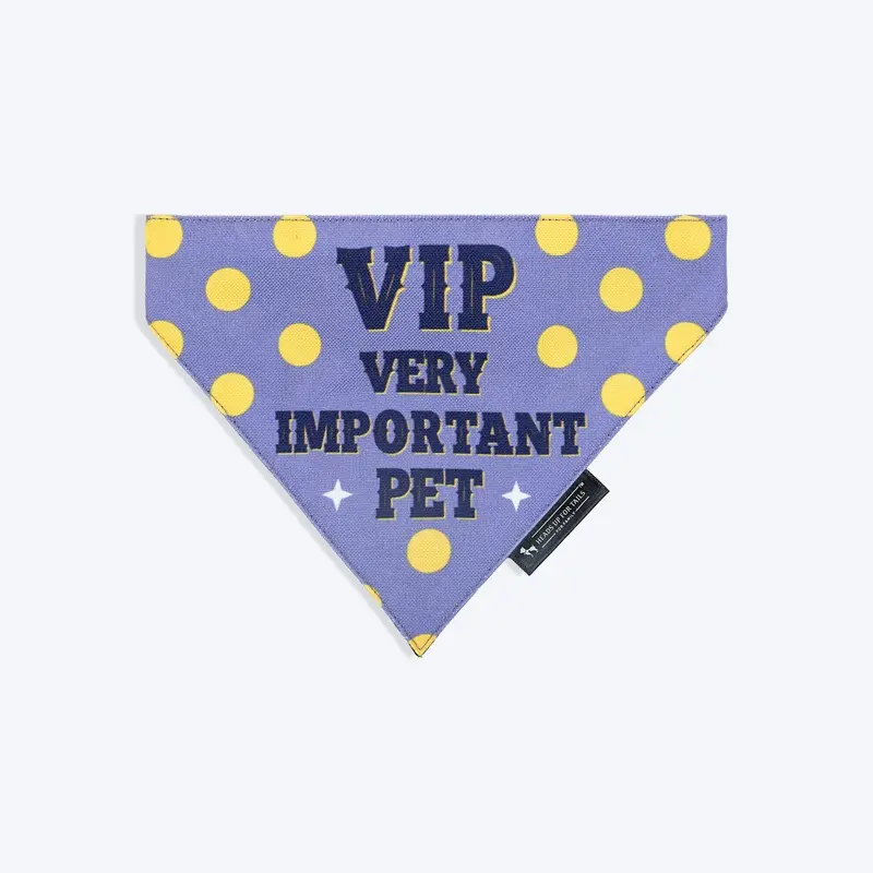 HUFT VIP Printed Bandana For Dog - Lilac