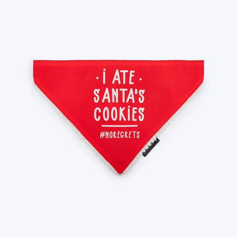 HUFT I Ate Santa's Cookies Bandana For Dog - Red