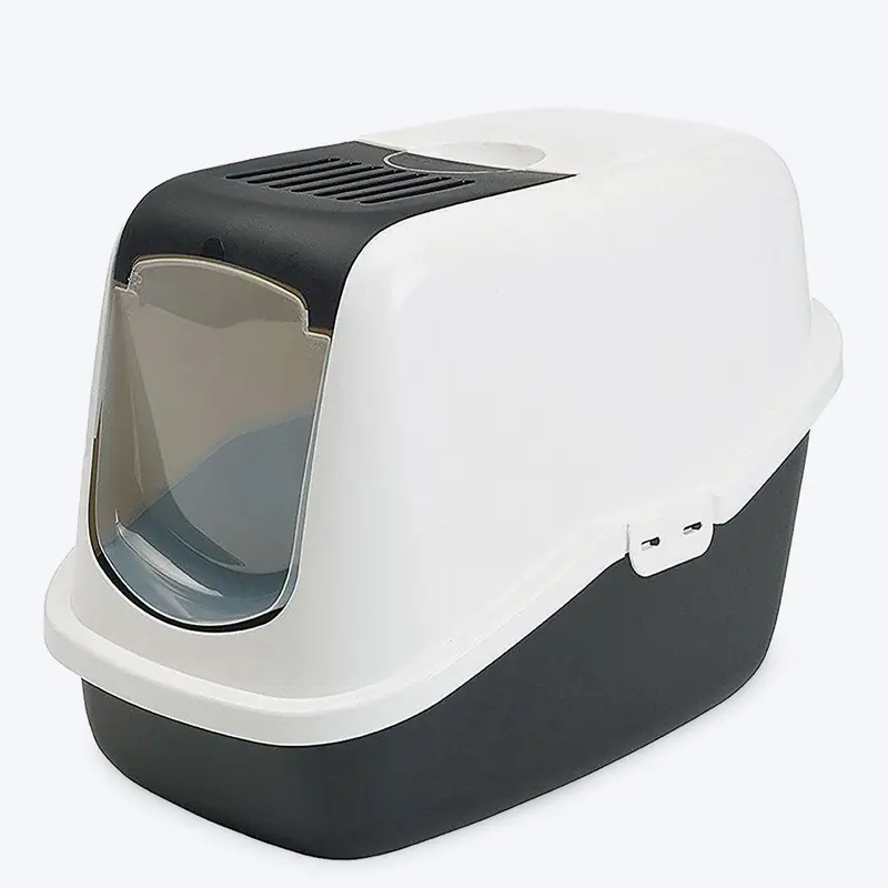 Savic Nestor Cat Toilet - Black - 22 x 15 x 15 inch
