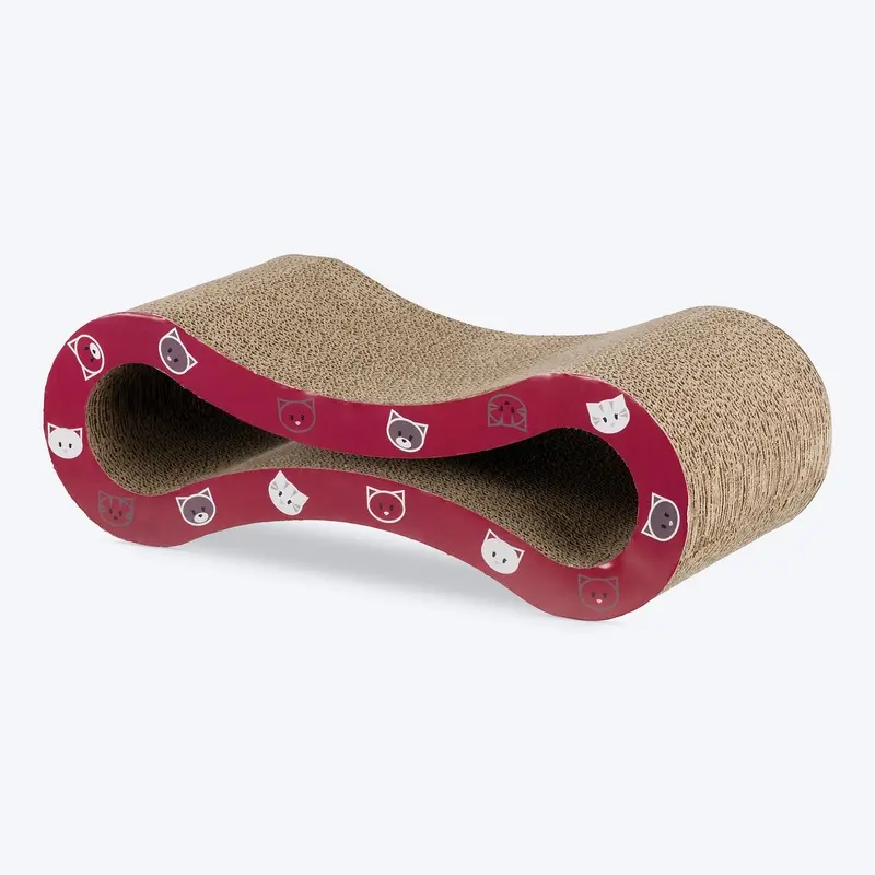Trixie Mimi Cat Scratching Wave - Wine Red