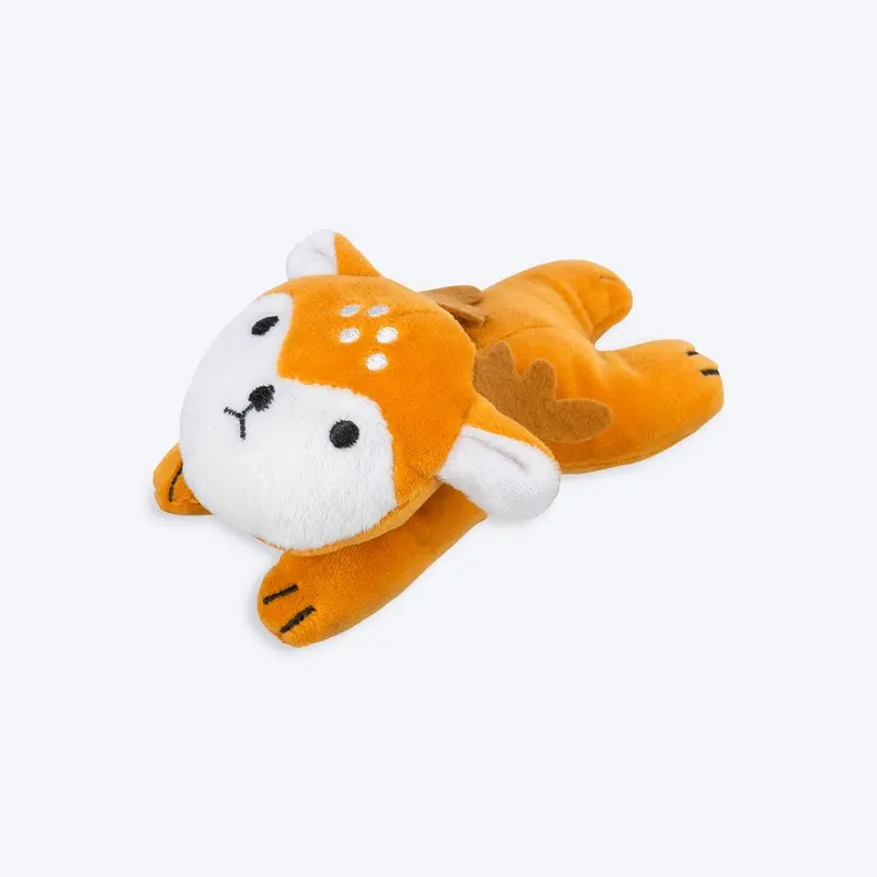 Trixie Deer Plush Dog Toy - Brown & White - 12 cm