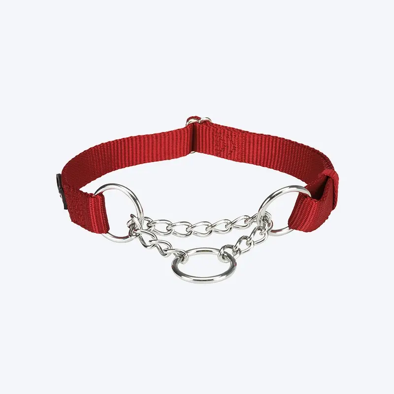 Trixie Premium Stop-The-Pull Dog Collar - Cherry Red