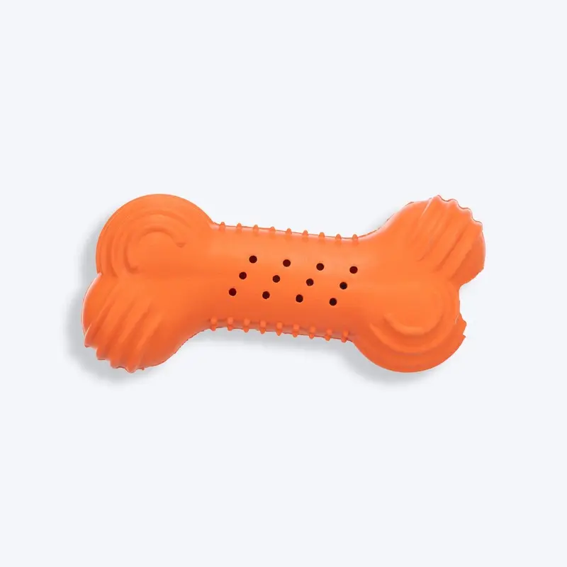 Trixie Rustling Natural Rubber Bone With Sound Chew Toy For Dogs - Assorted