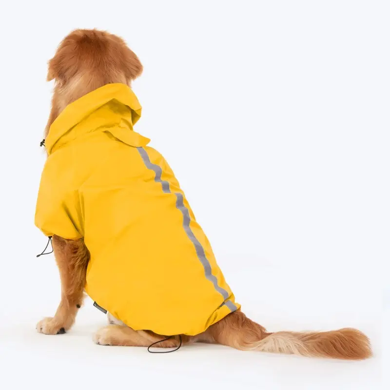 HUFT Magical Mist Dog Raincoat - Bright Yellow