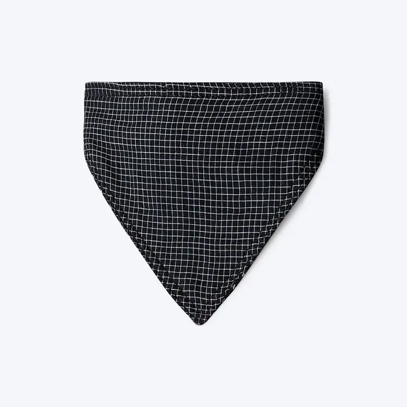 IndieGood Handloom 2 in 1 Bandana For Dog - Stripes And Checks