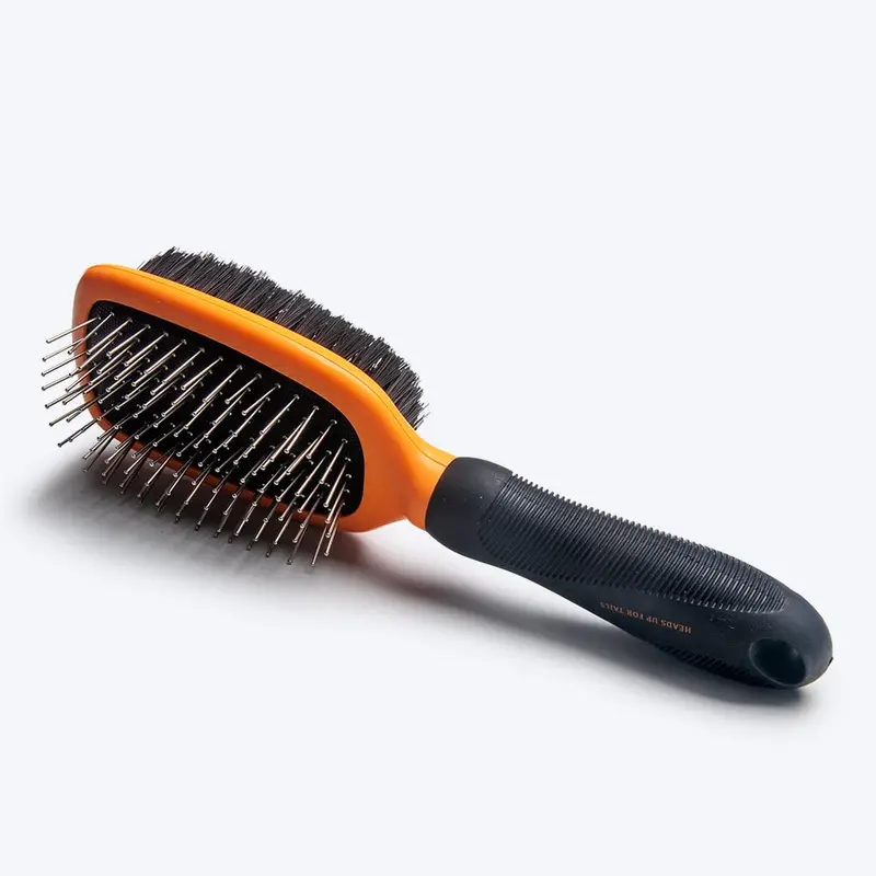 HUFT Double Sided Brush for Dogs & Cats - Orange