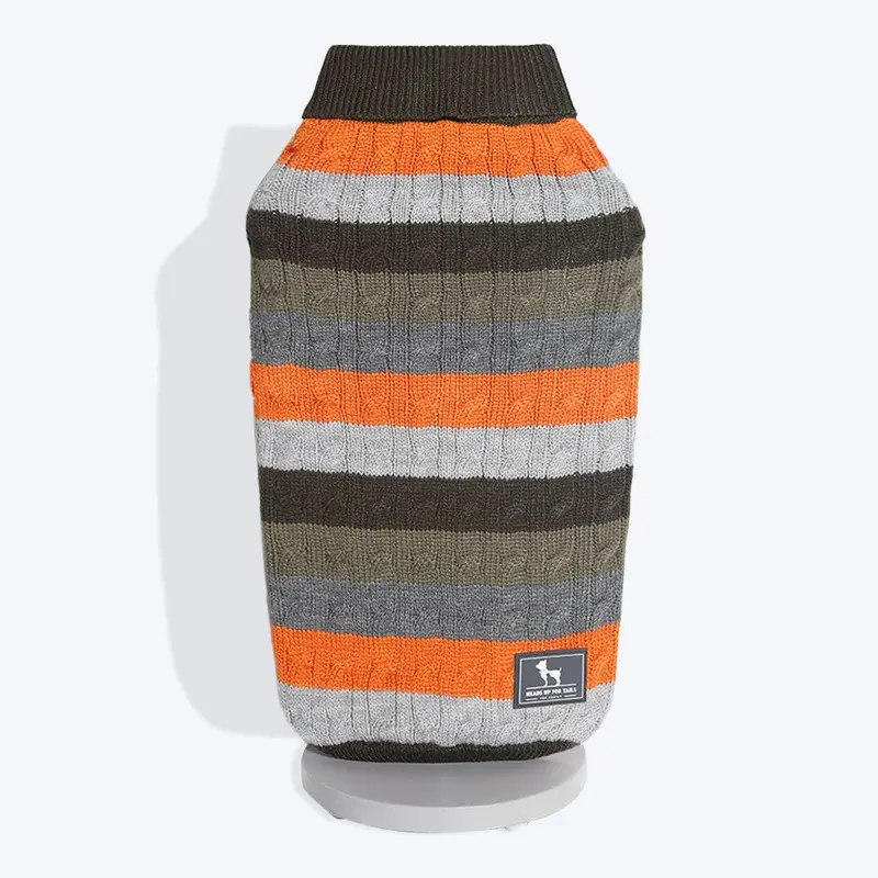 HUFT Cable Knit Cat Sweater - Grey