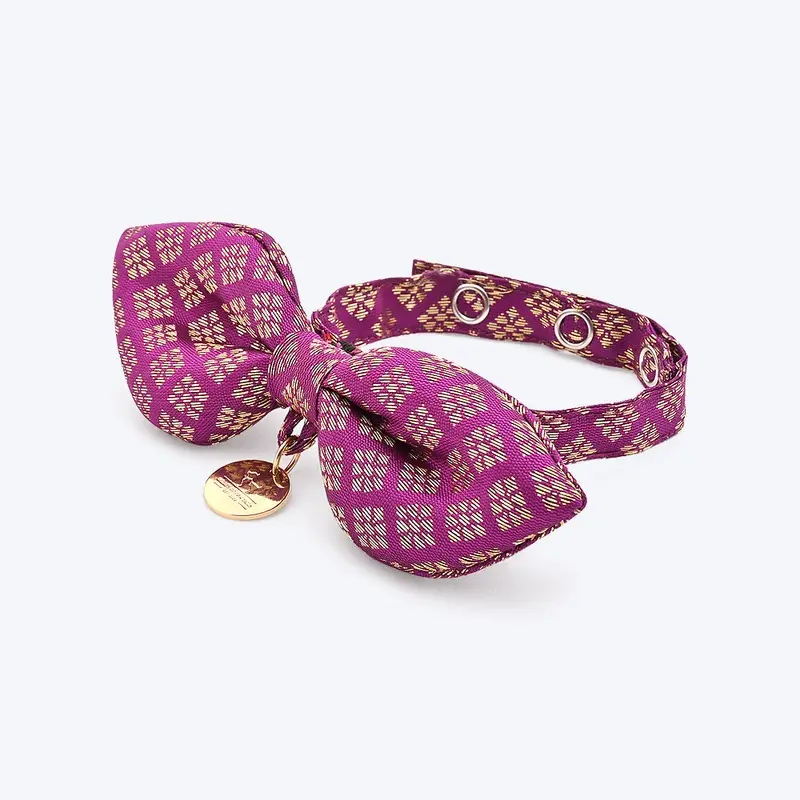HUFT The Indian Collective Shahi Cat Bow Tie With Strap
