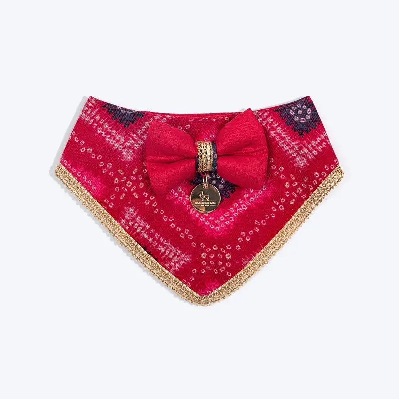 HUFT Rang Riwaz Scarf For Cat & Puppy - Pink