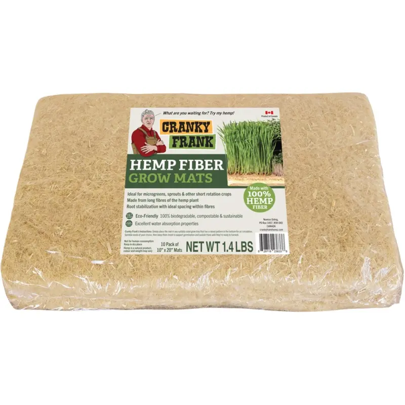 Hemp Grow Mats 10 pack 10x20 Cranky Frank