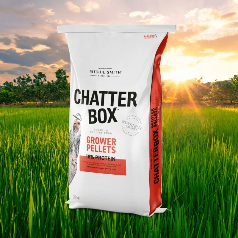 ChatterBox Grower 18% Pellet NON GMO