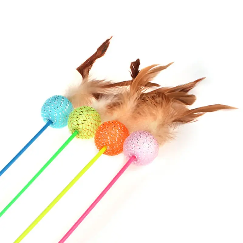 Cat Ball & Feather Teaser